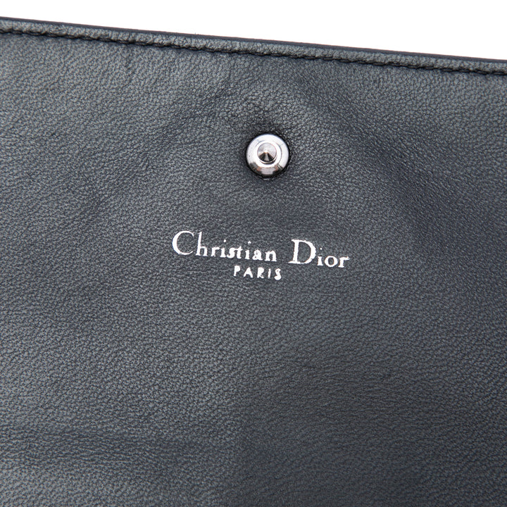 Dior grainé Diorama Croisiere Wallet on Chain Cuir de veau grainé Noir – vue 5 – GABY PARIS