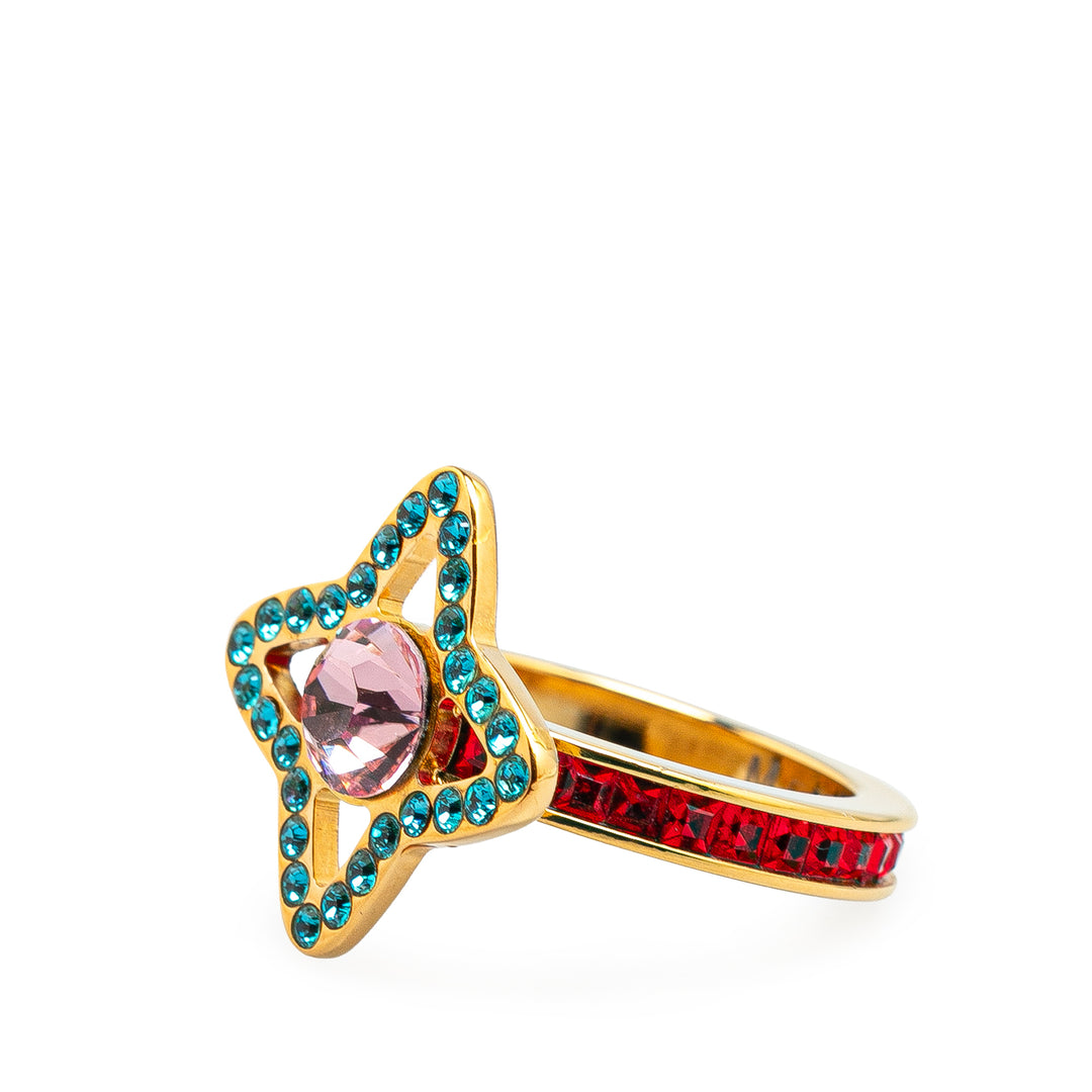 Louis Vuitton Gold Plated Rhinestone Berg Eye Candy Ring Gold - GABY PARIS