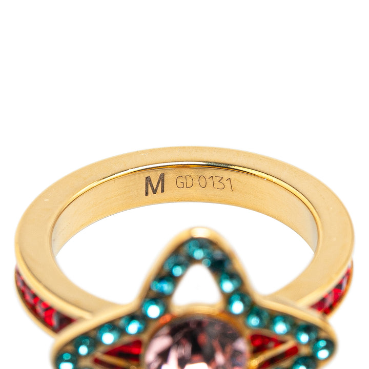 Louis Vuitton Gold Plated Rhinestone Berg Eye Candy Ring Gold - GABY PARIS