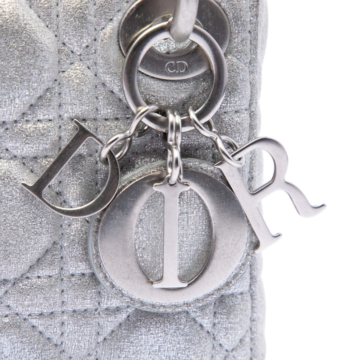 Dior Micro Metallic Cuir de veau Cannage Lady Dior