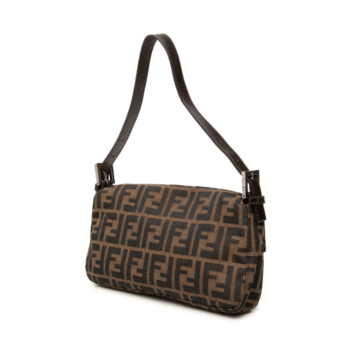 Fendi Sac porté épaule Zucca Baguette Marron – vue 2 – GABY PARIS