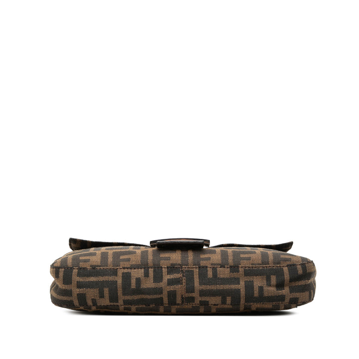 Fendi Sac porté épaule Zucca Baguette Marron – vue 3 – GABY PARIS
