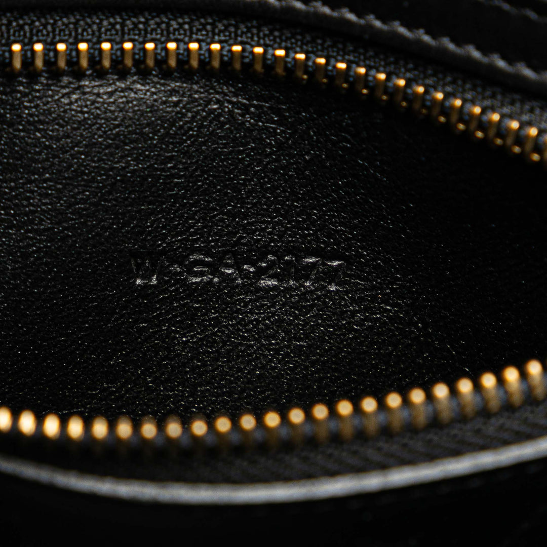 Celine Micro Bicolor Nubuck and Drummed Cuir de veau Luggage Cabas Blanc