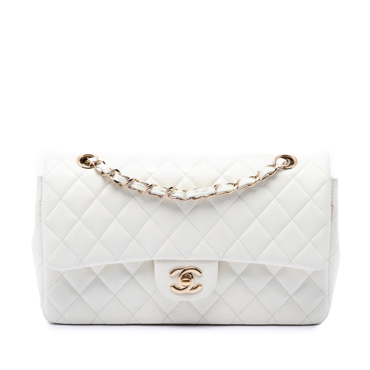 Chanel Medium Classic Cuir d’agneau Double rabat
