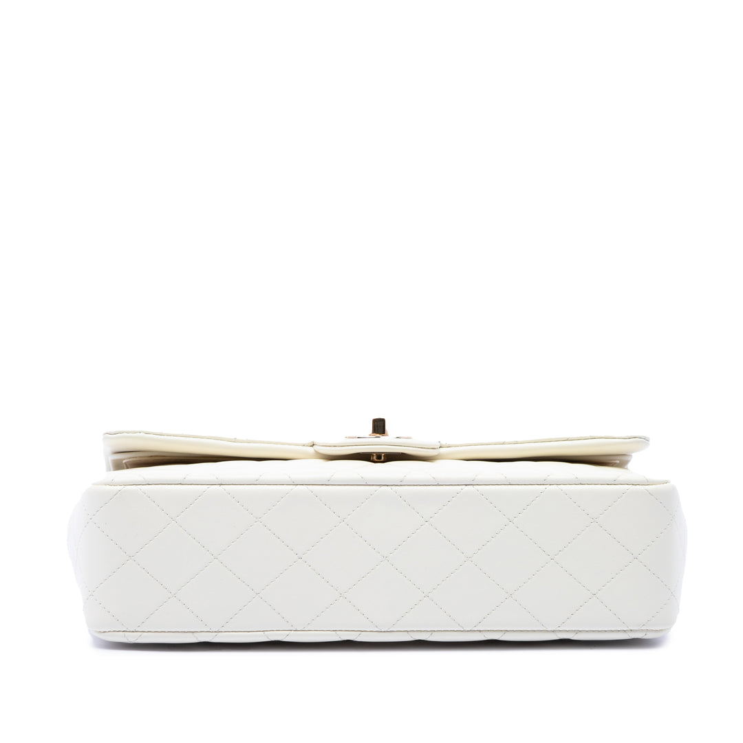 Chanel Medium Classic Cuir d’agneau Double rabat
