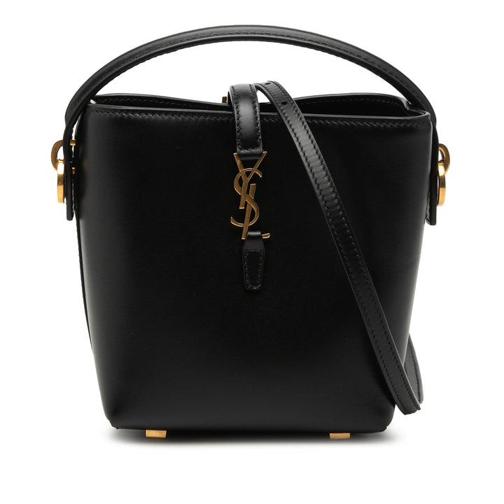 Saint Laurent Mini brillant Cuir de veau Le 37 Bucket Sac