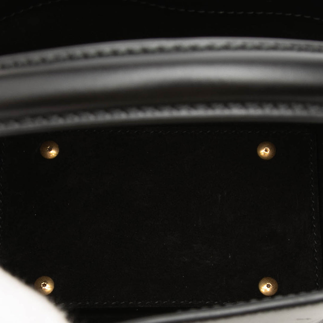 Saint Laurent Mini brillant Cuir de veau Le 37 Bucket Sac