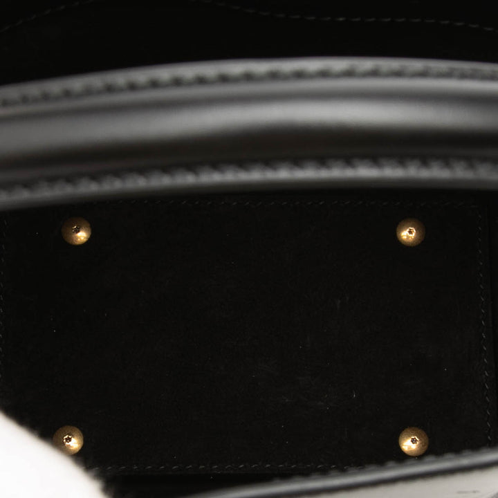 Saint Laurent Mini brillant Cuir de veau Le 37 Bucket Sac