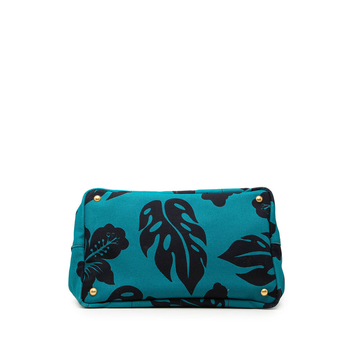 Prada Toile Canapa Hawaii Cabas