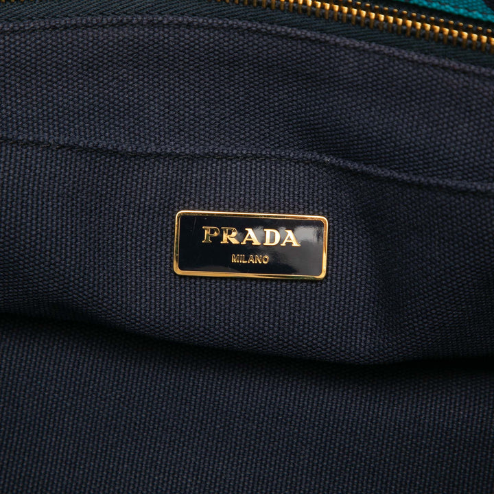 Prada Toile Canapa Hawaii Cabas