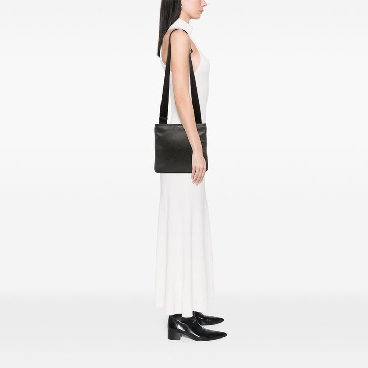 Saint Laurent Grain De Poudre Flat Sac porté croisé Noir