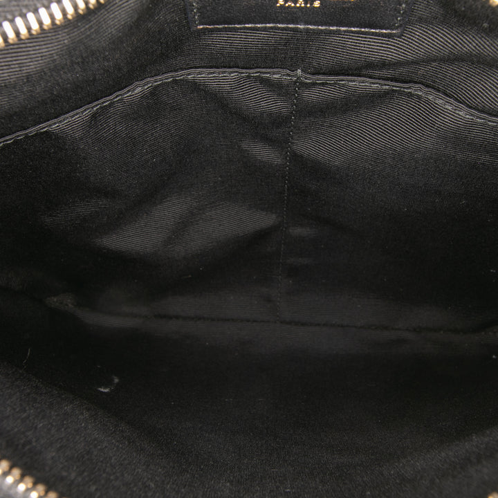 Saint Laurent Grain De Poudre Flat Sac porté croisé Noir