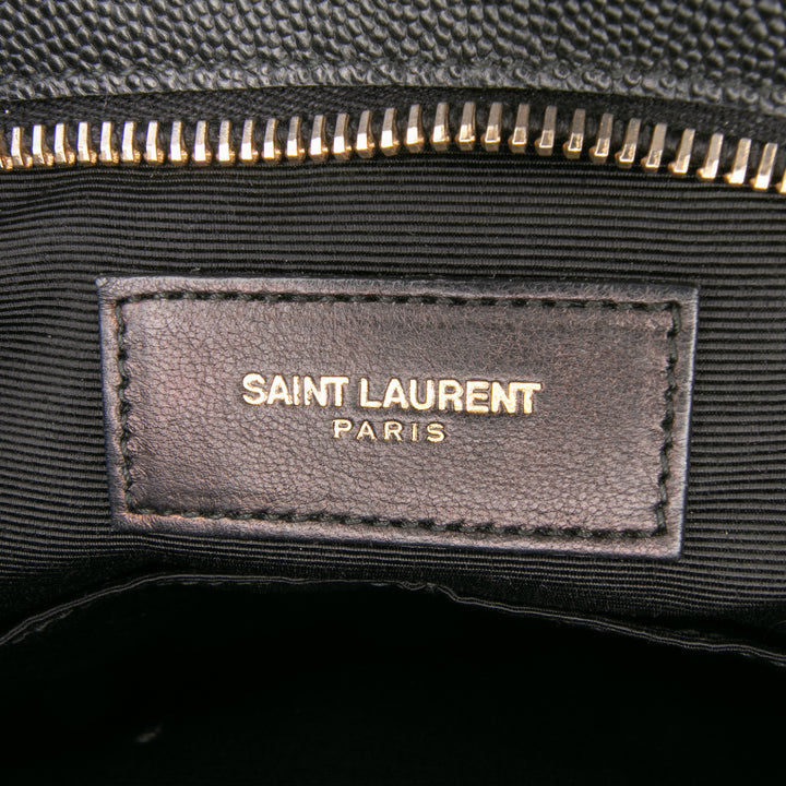 Saint Laurent Grain De Poudre Flat Sac porté croisé Noir
