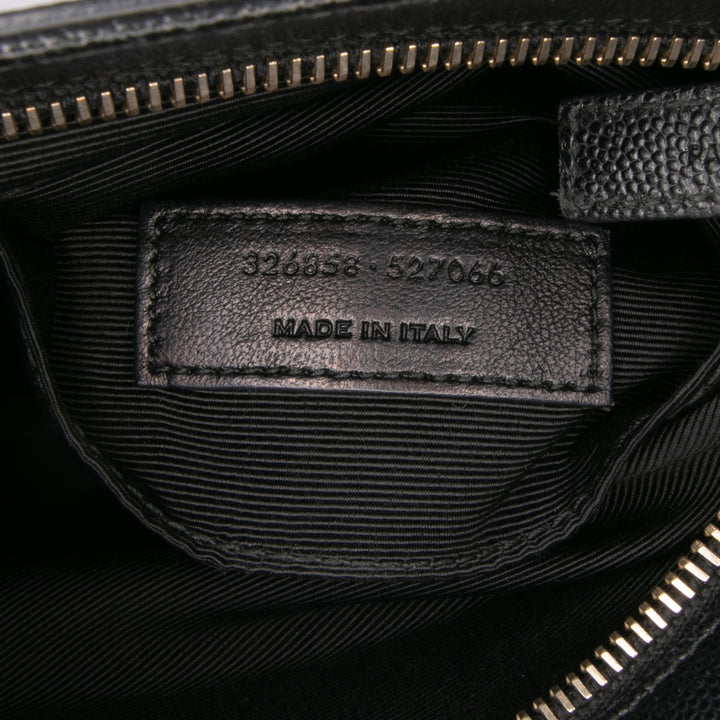 Saint Laurent Grain De Poudre Flat Sac porté croisé Noir