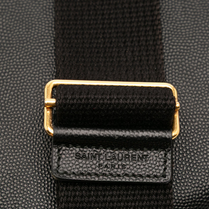 Saint Laurent Grain De Poudre Flat Sac porté croisé Noir