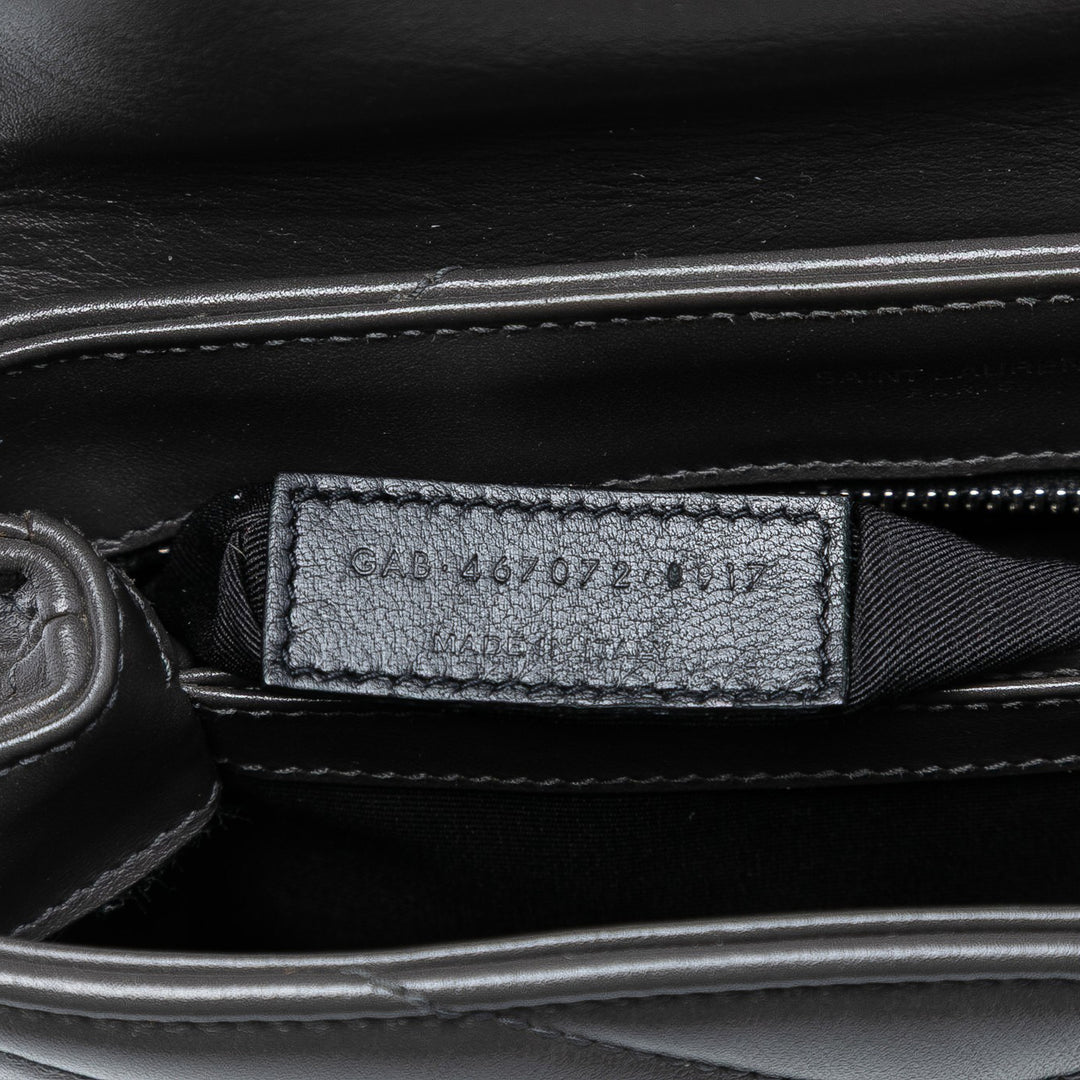 Saint Laurent Toy Matelasse Cuir de veau Monogram LouLou Sac porté croisé