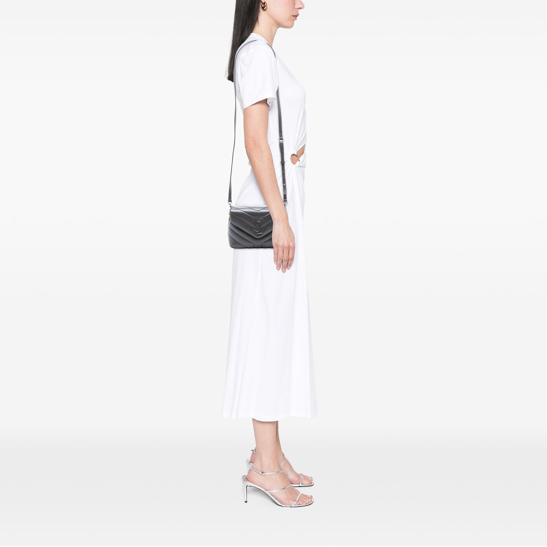 Saint Laurent Toy Matelasse Cuir de veau Monogram LouLou Sac porté croisé