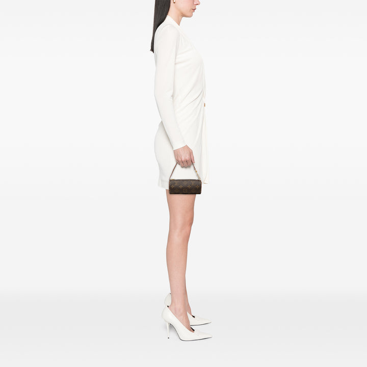 Papillon Pochette Monogramm Braun