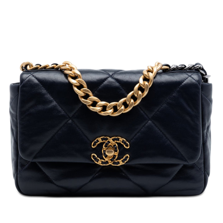 Chanel Medium Cuir d’agneau 19 à rabat
