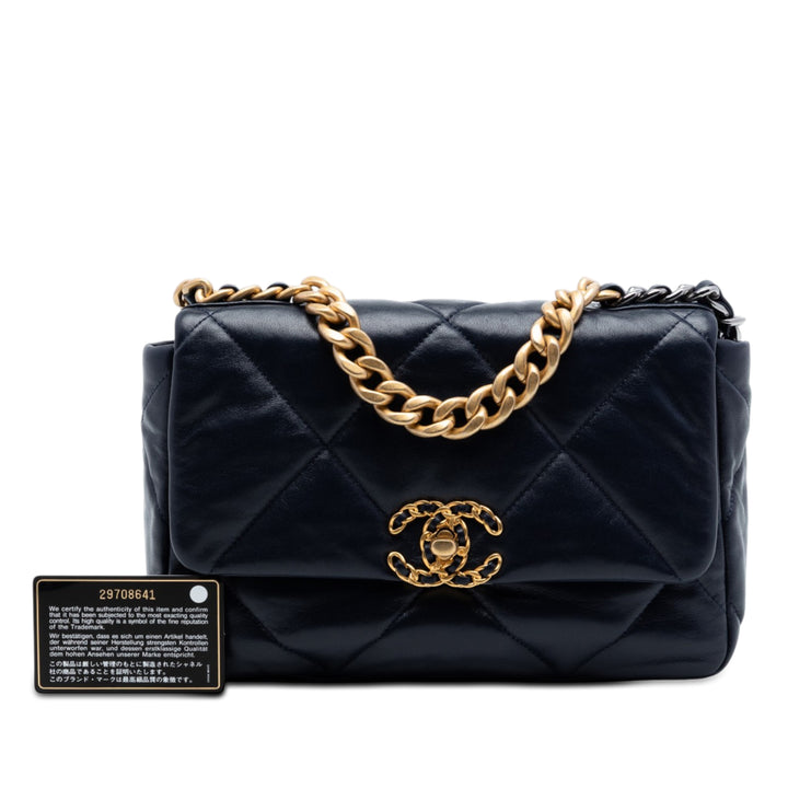 Chanel Medium Cuir d’agneau 19 à rabat