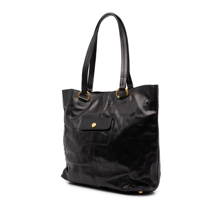 Prada Souple Veau Cabas Noir – vue 2 – GABY PARIS