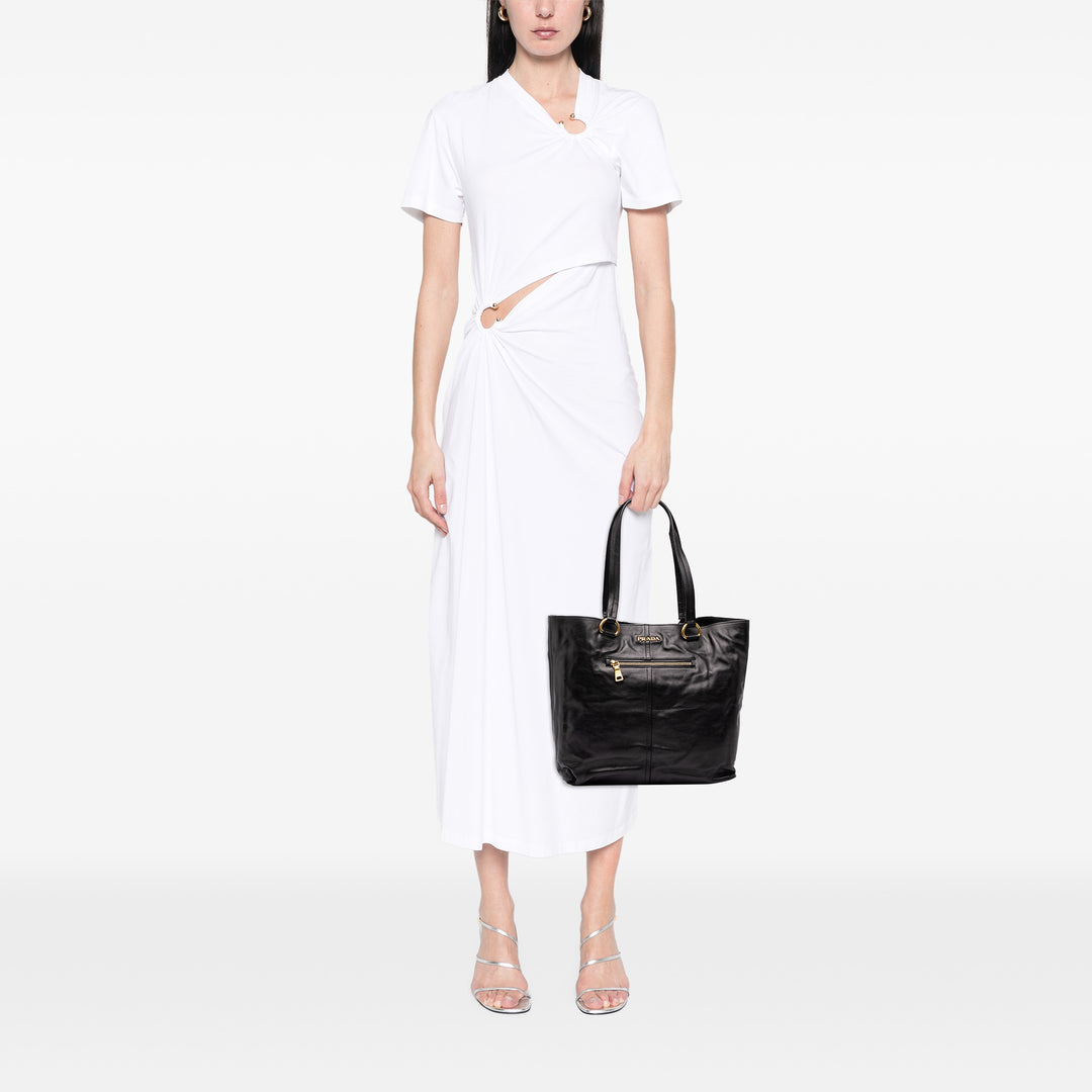 Prada Souple Veau Cabas Noir – vue 6 – GABY PARIS