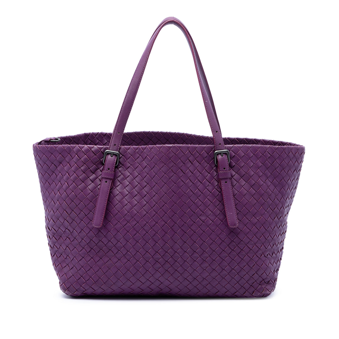 Bottega Veneta Intrecciato Cesta Cabas Moyen Cuir nappa