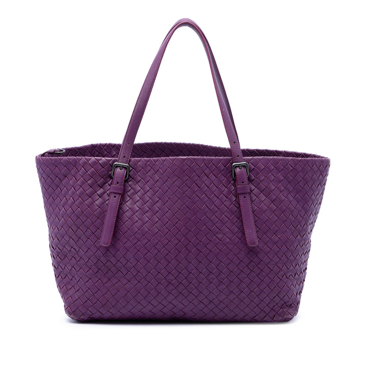 Bottega Veneta Intrecciato Cesta Cabas Moyen Cuir nappa