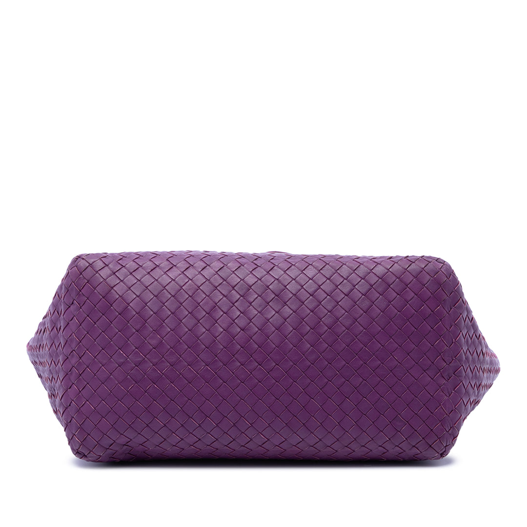 Bottega Veneta Intrecciato Cesta Cabas Moyen Cuir nappa