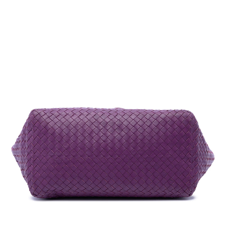 Bottega Veneta Intrecciato Cesta Cabas Moyen Cuir nappa