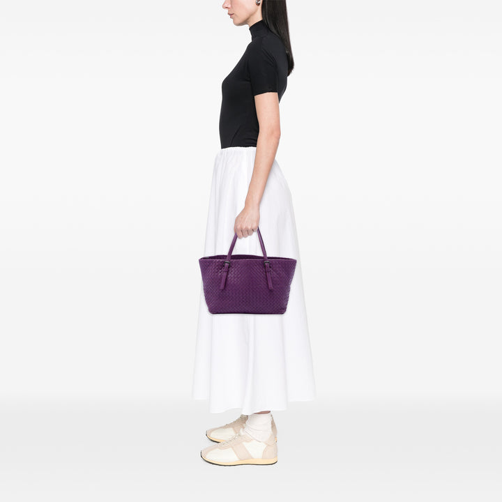 Bottega Veneta Intrecciato Cesta Cabas Moyen Cuir nappa
