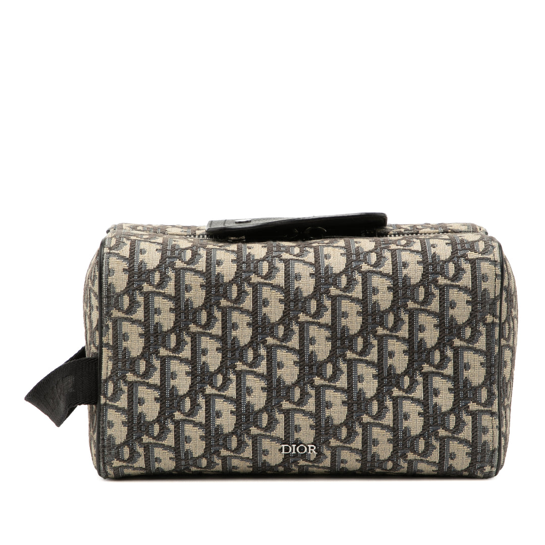 Dior Oblique Toile Lingot Toiletry Étui