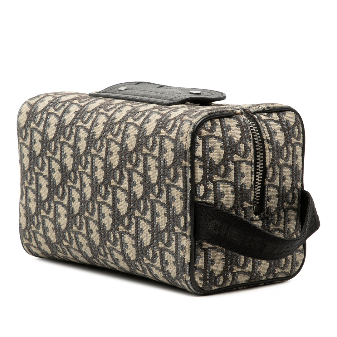 Dior Oblique Toile Lingot Toiletry Étui