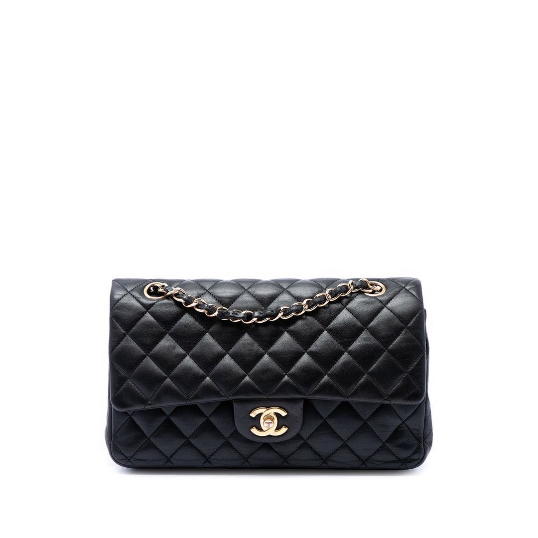 Chanel Medium Classic Cuir d’agneau Double rabat