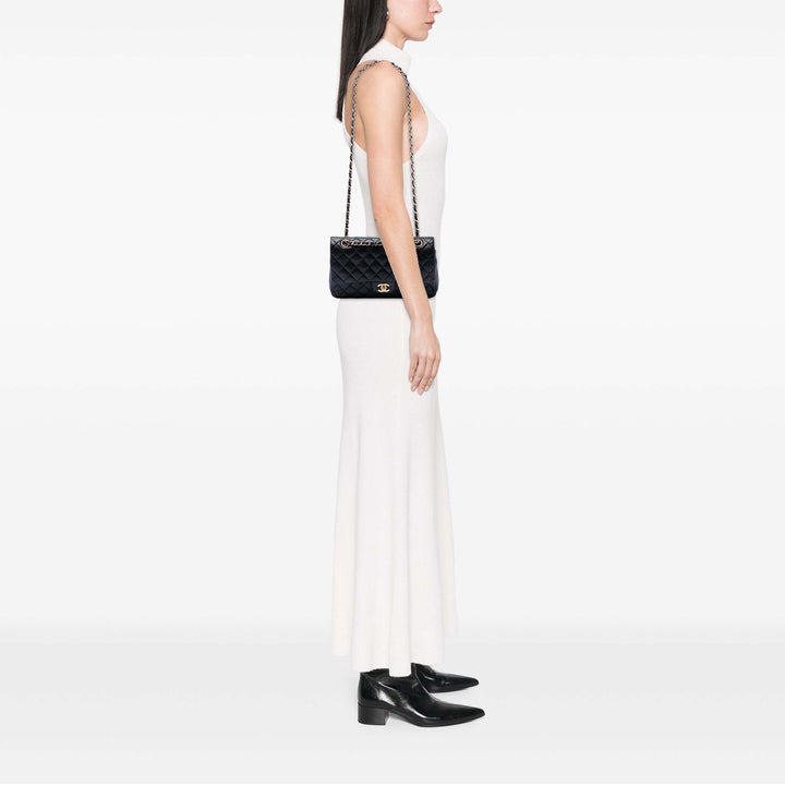 Chanel Medium Classic Cuir d’agneau Double rabat