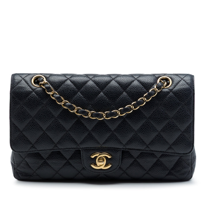 Chanel Medium Classic Caviar Double rabat