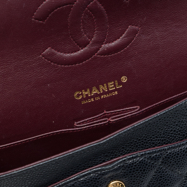 Chanel Medium Classic Caviar Double rabat