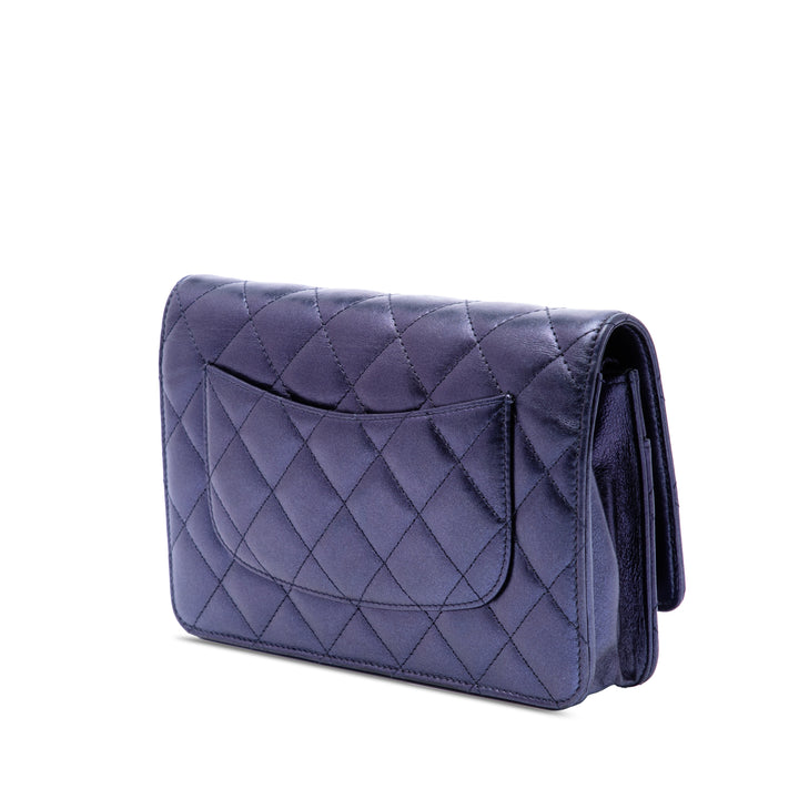 Chanel Matelassé brillant vieilli Cuir de veau Reissue 2.55 Wallet on Chain