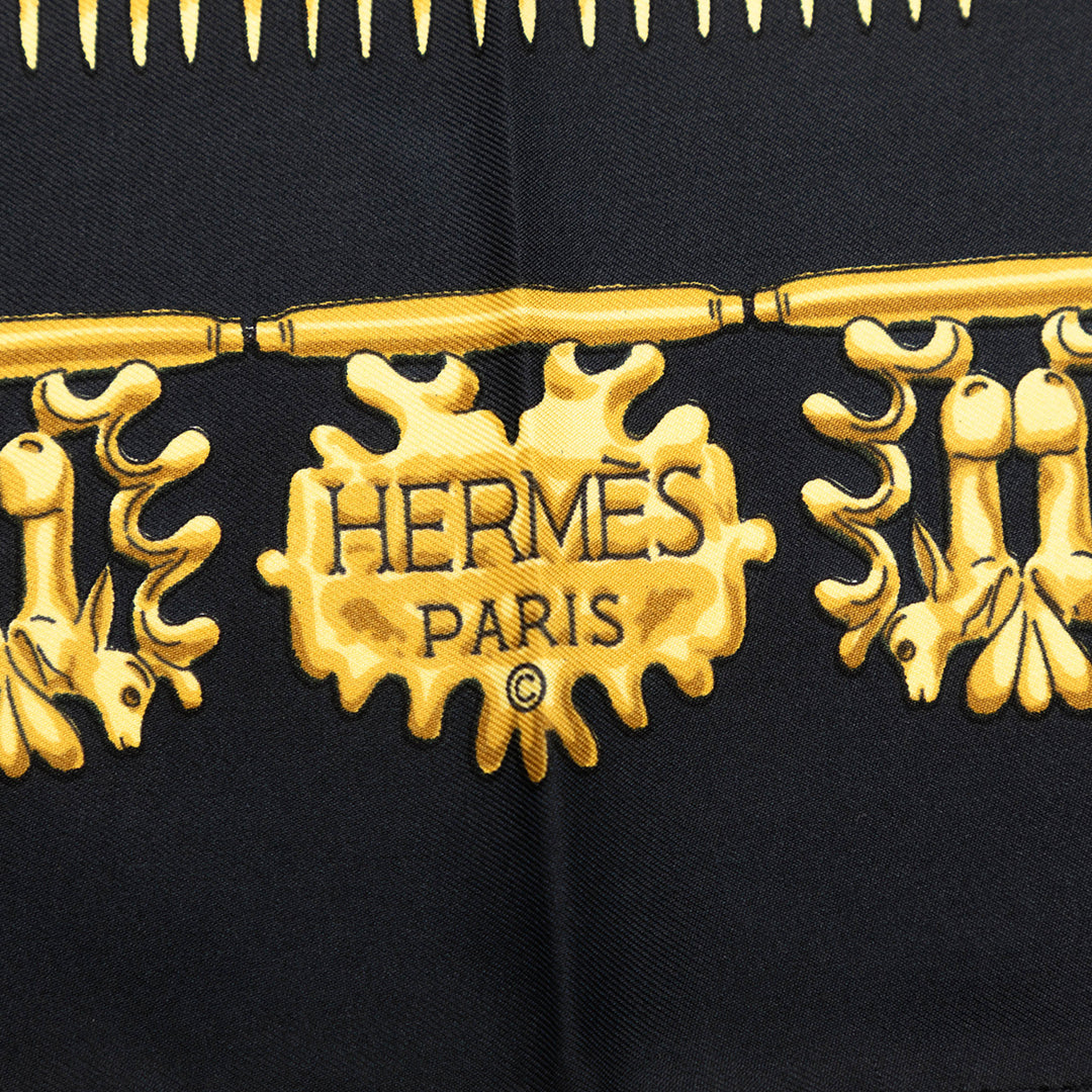Hermès Les Cavaliers d Or Foulard 90 Soie