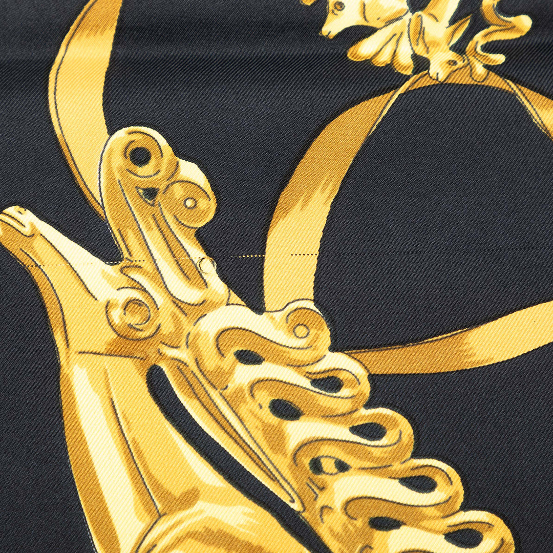 Hermès Les Cavaliers d Or Foulard 90 Soie
