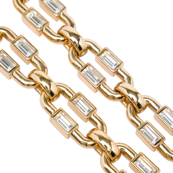 Gucci plaqué et Strass Chain Strap