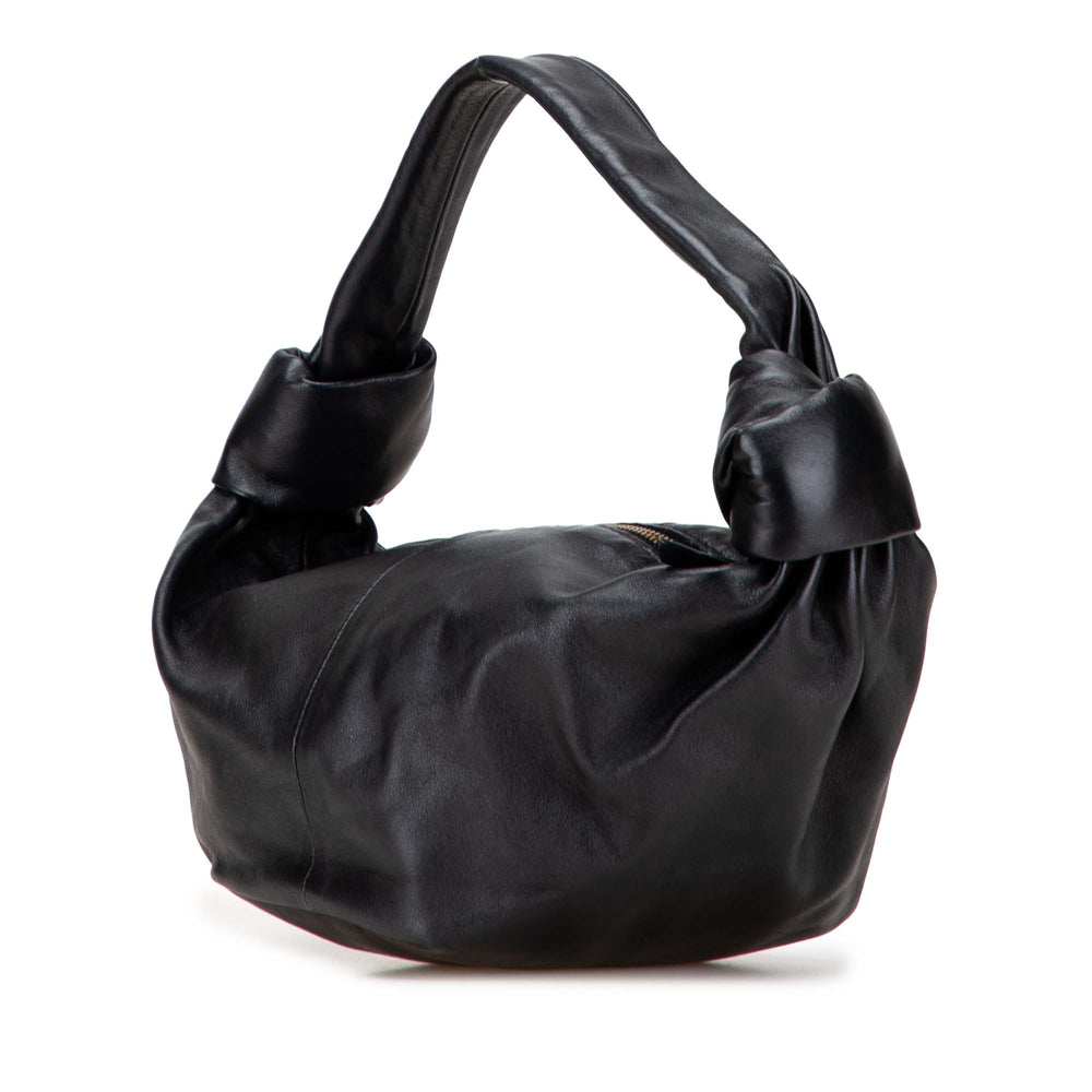 Bottega Veneta Mini Cuir de veau Double Knot Bag Noir – GABY PARIS Authentique