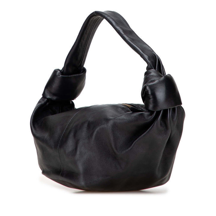 Bottega Veneta Mini Cuir de veau Double Knot Bag Noir – GABY PARIS Authentique