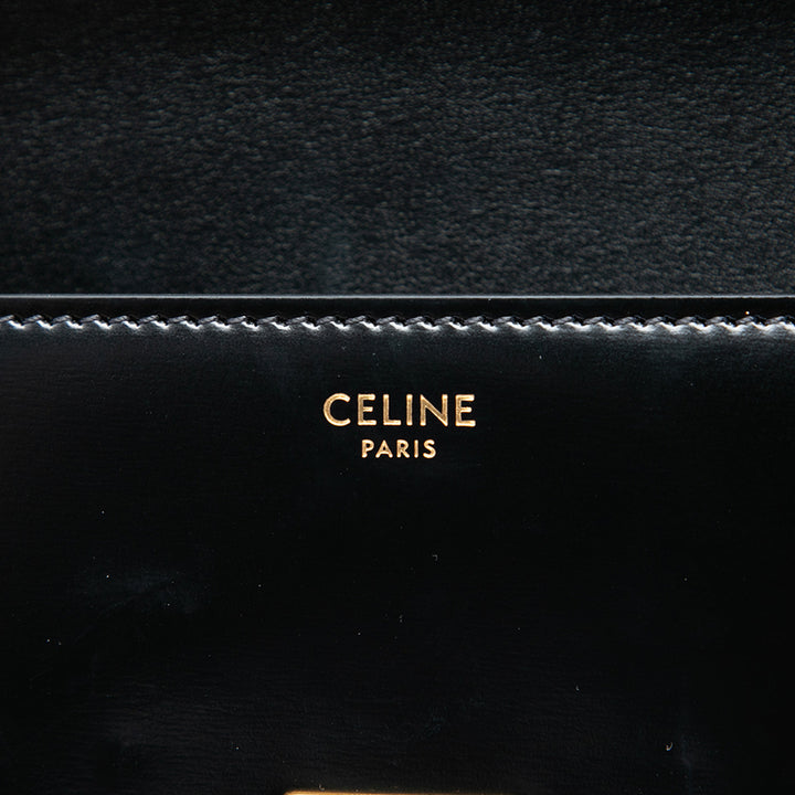 Celine brillant Triomphe Claude Sac Cuir de veau Noir – vue 5 – GABY PARIS