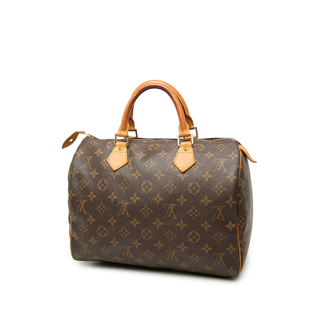 Louis Vuitton Sac à main Speedy 30 Monogram Marron – vue 2 – GABY PARIS