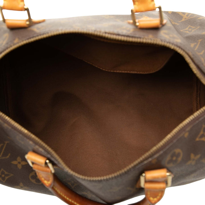 Louis Vuitton Sac à main Speedy 30 Monogram Marron – vue 4 – GABY PARIS