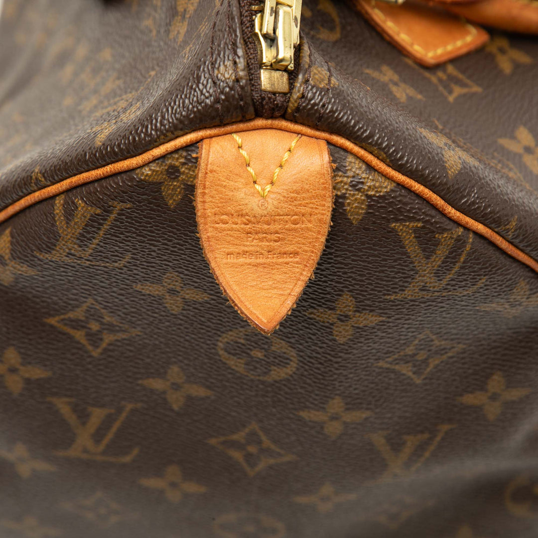 Louis Vuitton Sac à main Speedy 30 Monogram Marron – vue 5 – GABY PARIS