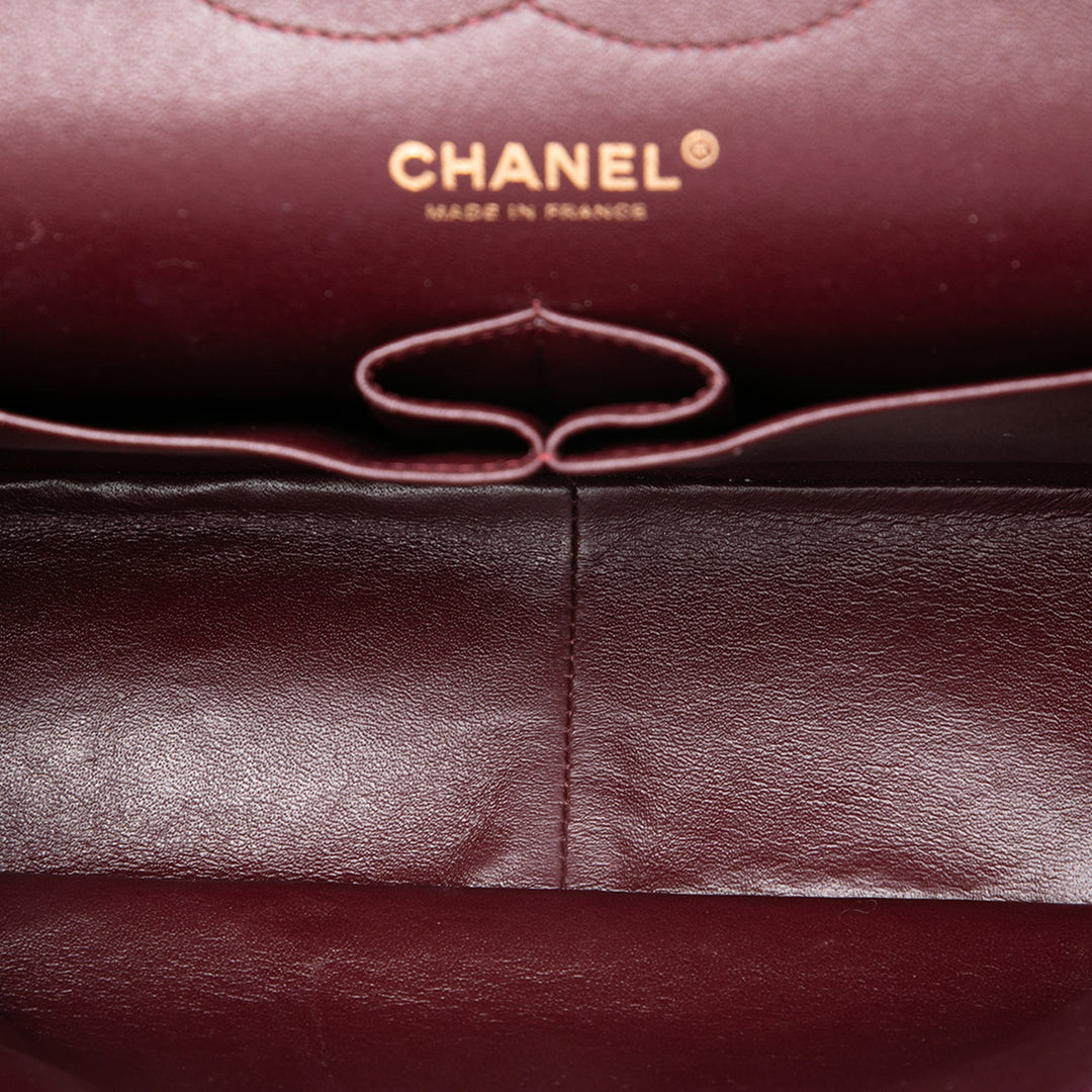 Classic Double rabat Jumbo Cuir d'agneau Noir