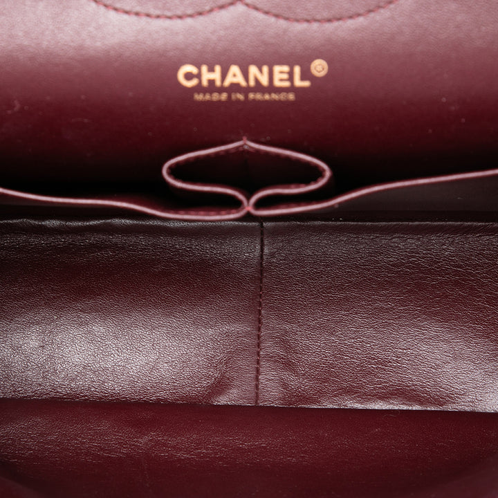 Classic Double rabat Jumbo Cuir d'agneau Noir