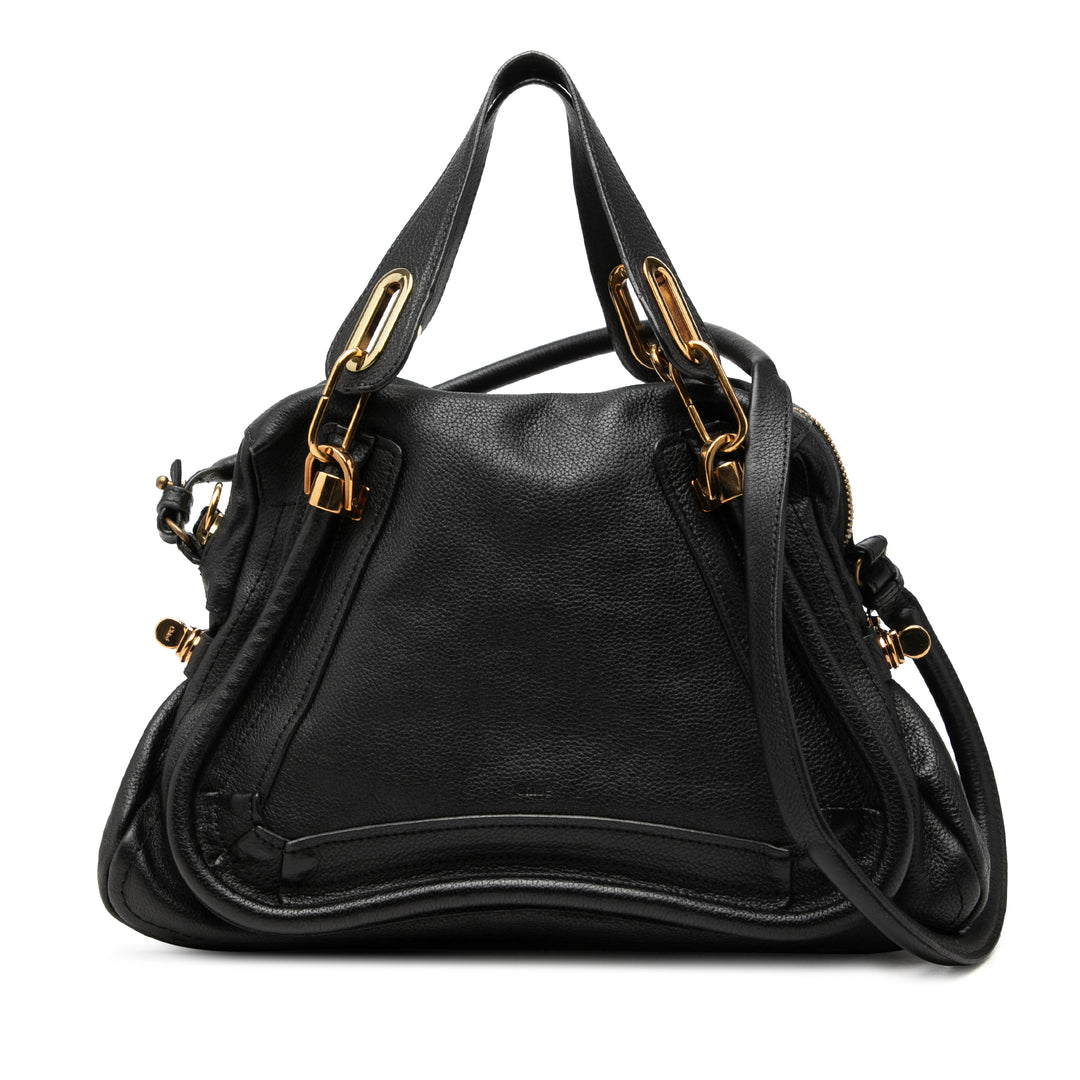 Chloé Pebbled Paraty Sac Moyen Cuir